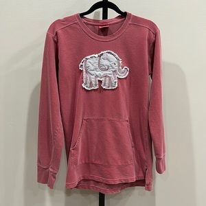 Crimson Tide Alabama Elephant Team Spirit Crewneck Sweatshirt Sz S